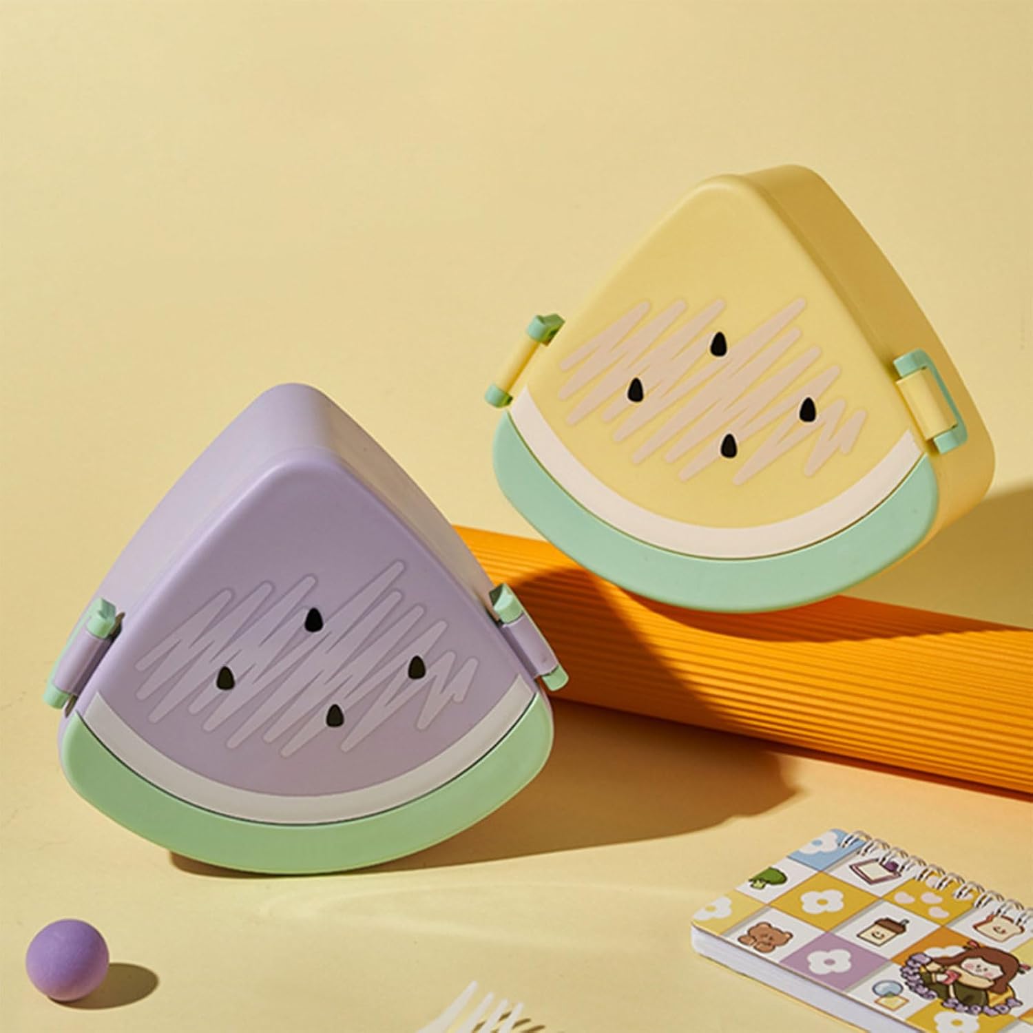 Tableware,Cartoon Lunch Box for Kids Leakproof and Microwavable Safe Container with 3 Compartments for Girls Boys