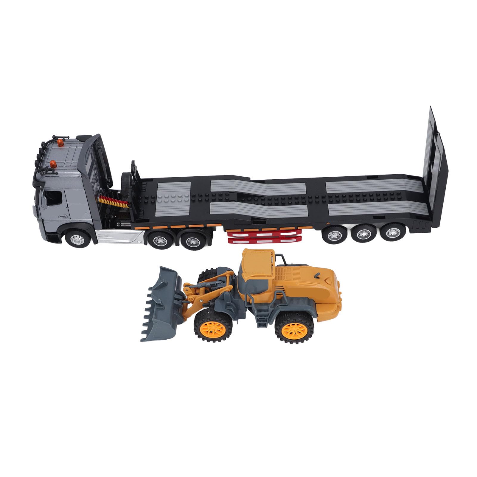 Hidyliu Camión de Transporte de Aleación para Niños, Juguete con Música, Vehículo Divertido para Niños, 47x7,5 Cm, 1 Unidad