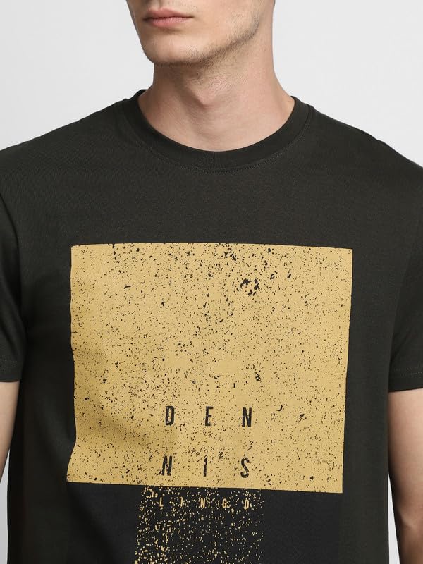 Image of Dennis Lingo Men's Cotton Crew Neck Graphic Print Regular Fit T-Shirts