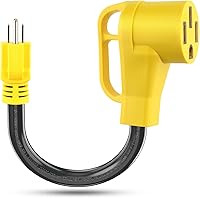Vista 10 de Cable Adaptador de Alimentación NEMA TT-30P Macho a 14-50R Hembra Enchufe Power Dogbone con Mango de Agarre Adaptador Eléctrico Resistente