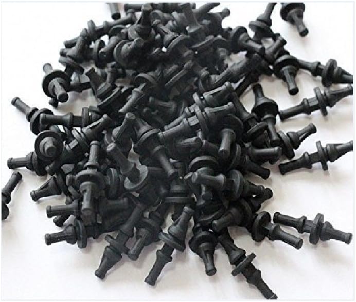 Rubber Screws for Cooling Fans, Black, Extra Soft and Stretchable, Reduce Vibration and Noise, Ship from Los Angeles