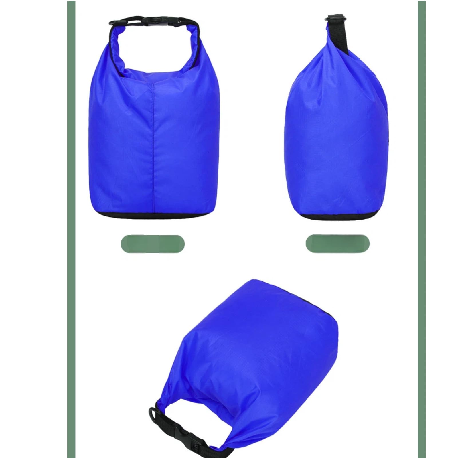 Bolsa Seca Impermeable Plegable Portátil para Exterior | Estampado A Cuadros, Neutro Para Género, Multiuso Rafting Camping Senderismo Playa