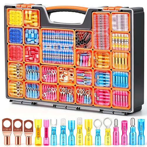 Kit de connecteurs de fils étanches smseace : protection thermique 3:1 et isolation optimale