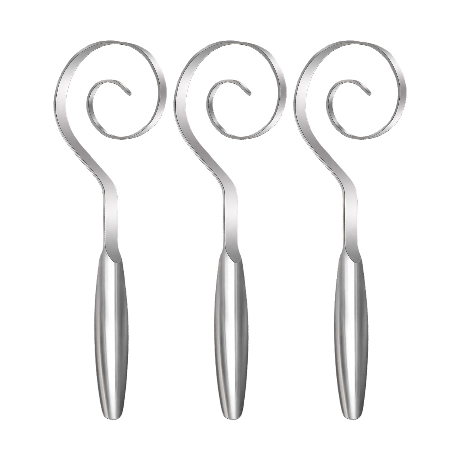 COOLHOOD Batidora de masa de acero inoxidable, apta para lavavajillas, con mango ergonómico, herramienta de cocina para mezclar pasteles