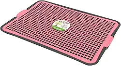Sanitário para Cães Eco Pipi Jornal Rosa – Plast Pet, Polipropileno, Encaixe Ergonômico, Fácil Higienização, Ideal para Jornal