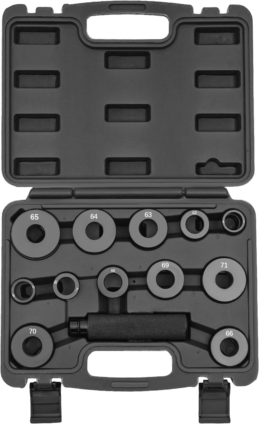 Transmission Bushing Driver Tool Kit, 13-Piece Master Set for GM 700R4 4L60 4L60E 4L65E, Bearing and Seal Installer Remover with Knurled Handle Press Drivers