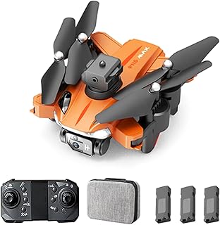 Moniss Drone com câmera 1080P Dual Camera Controle remoto Drone 5GWiFi Prevenção de obstáculos Motor sem escova Quadcopter 3 Bateria