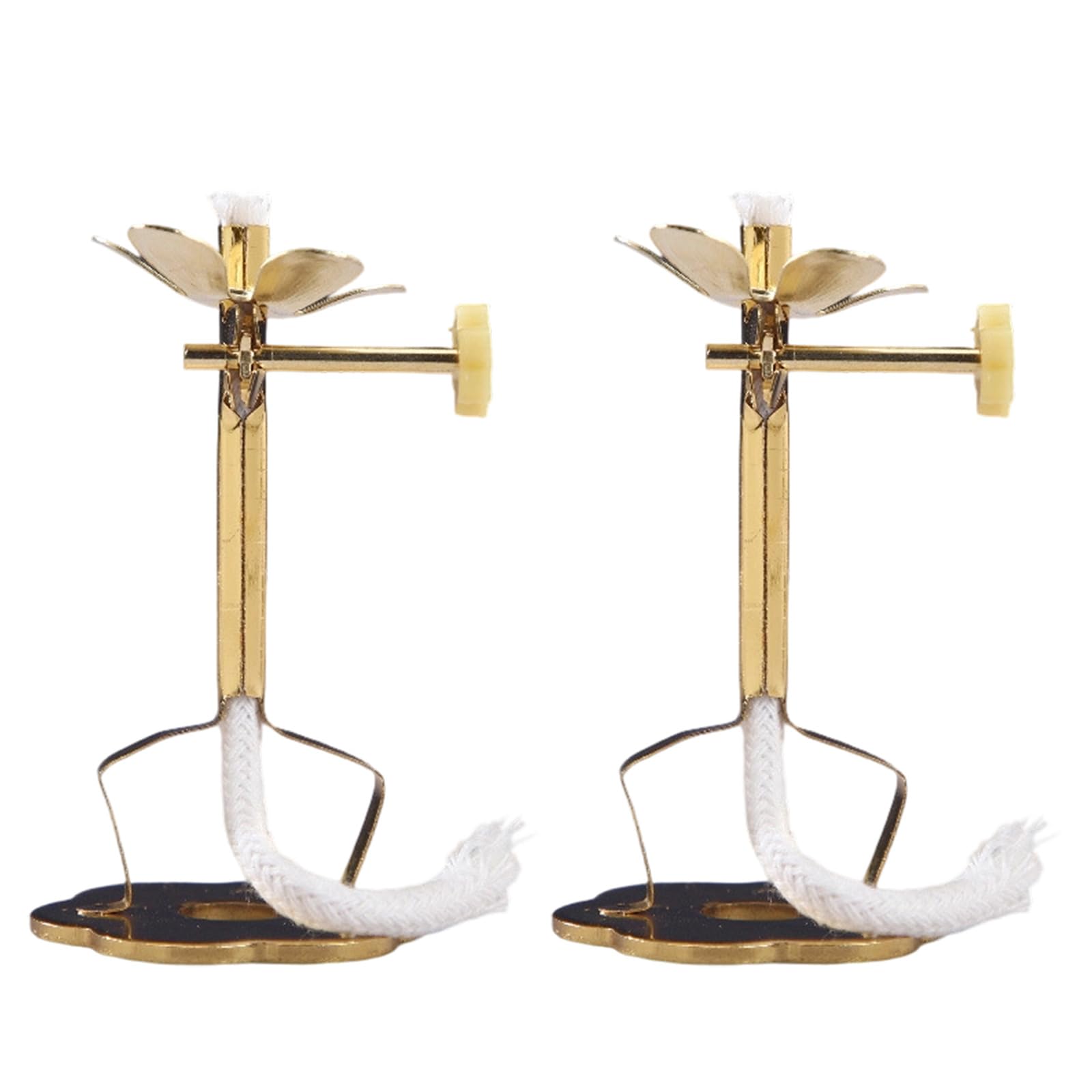 Hsioluted 2Pieces Sturdy Alloy Bases Home Decoration Crafting Tool with Dimmer Control Rustproof Wicks Frame