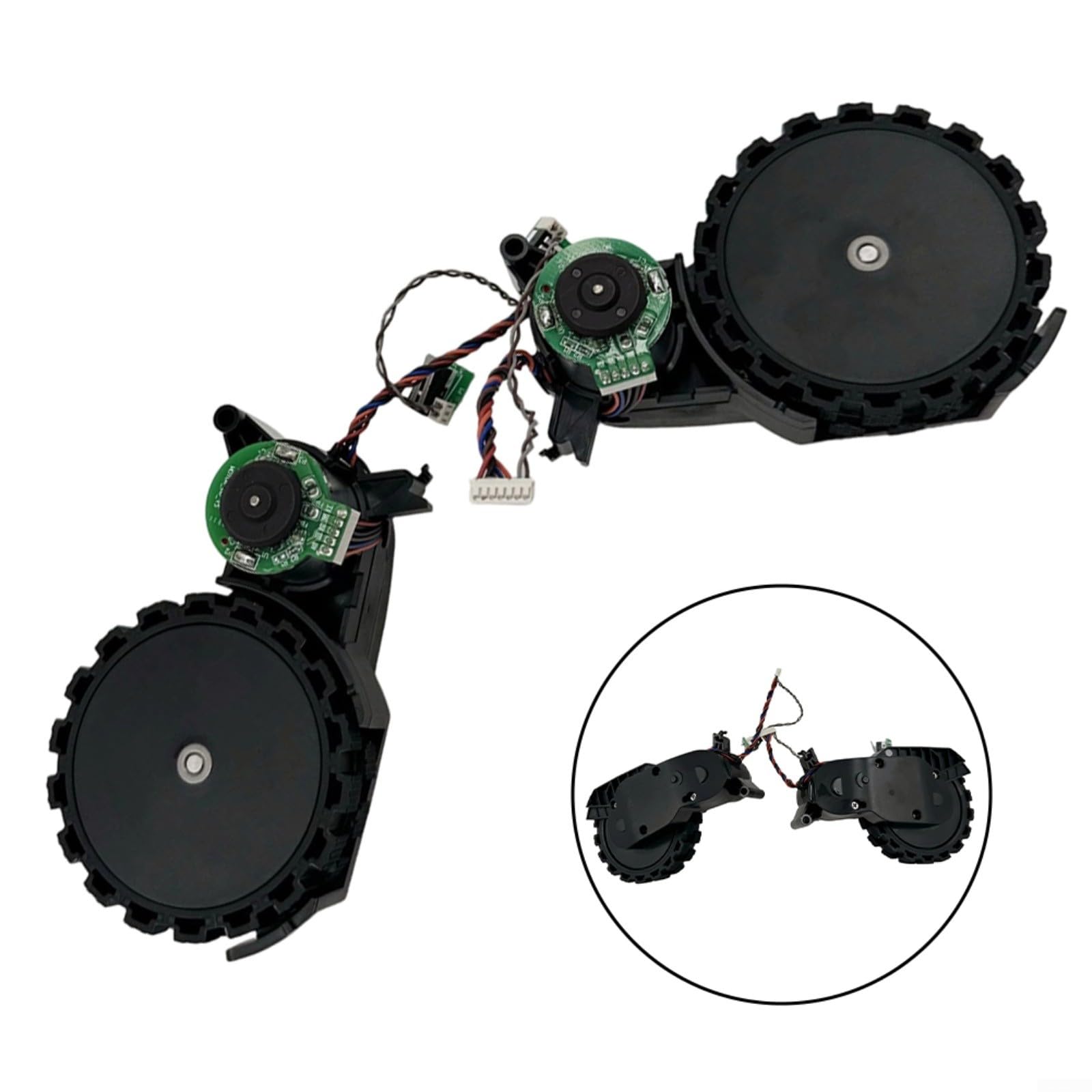 Ruote di ricambio per robot aspirapolvere Dreame D9 D9Max F9 L10Pro: ruota motrice in nylon con design anti-groviglio per la pulizia della casa, confezione da 2