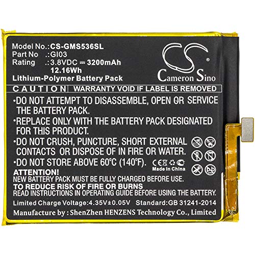 Batería de reemplazo XSP para ME Pure GS53-6 PN GI03 miniatura 3