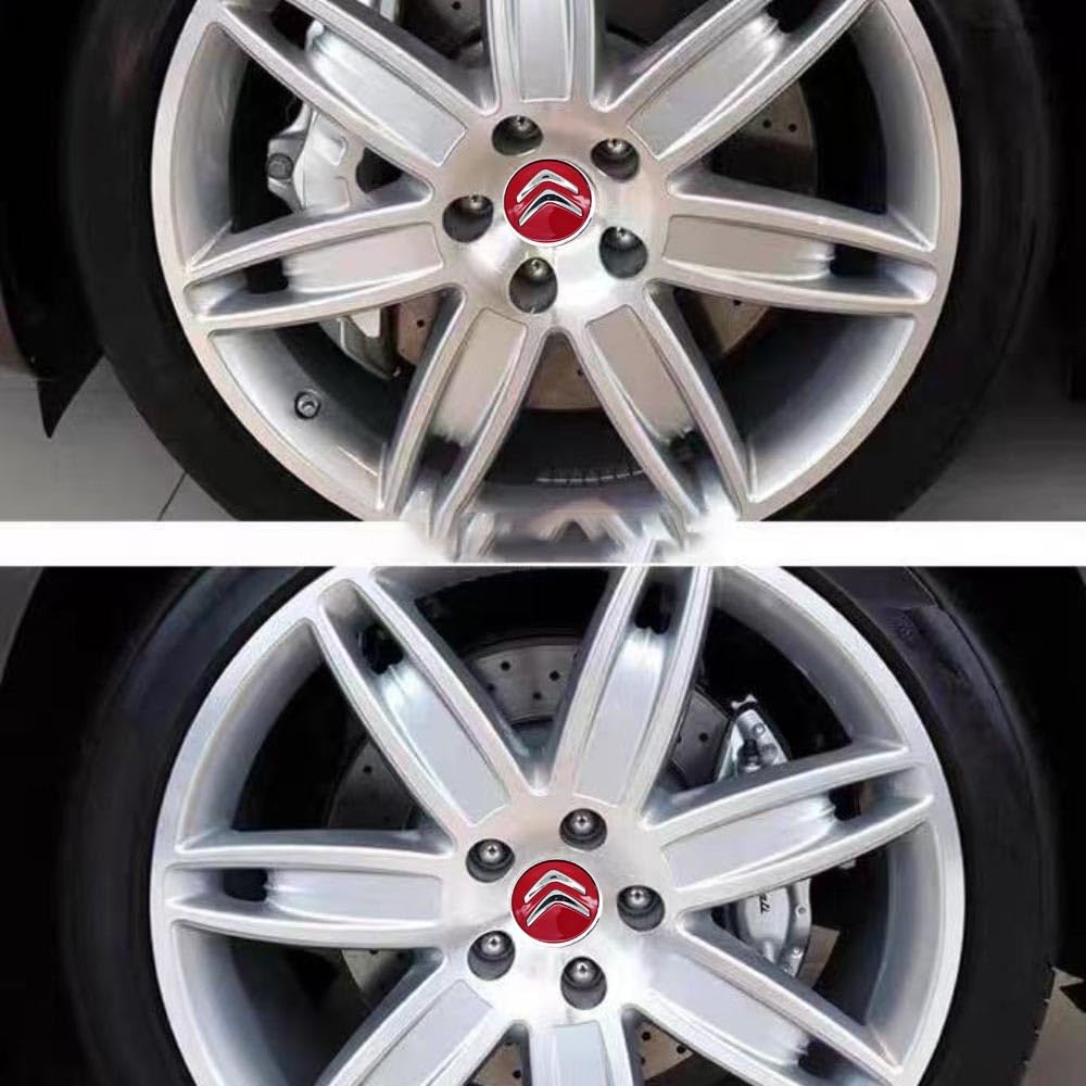 Cache Moyeu Citroen HCXYSZLB 4 Piu00e8ces Auto Cache Moyeux Pour Citroen DS3 DS4 DS6 60mm Ds3 Accessoire
