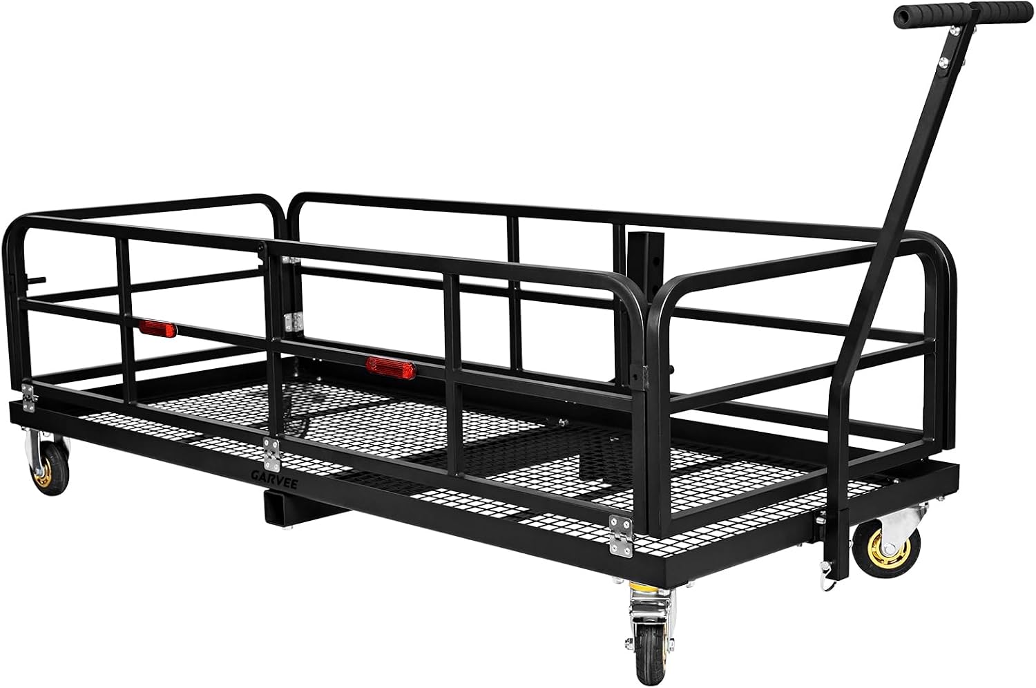 Amazon.com: Garvee Foldable Hitch Mount Cargo Carrier with Wheels ...