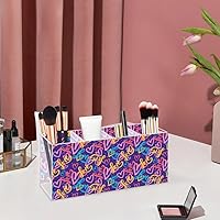 Vista 5 de Retro Romantic Hearts Acrylic Storage Holders With 4 Compartments Vanity Organizer Powder Drink Mix Container Storage Vanity Accessories Marker