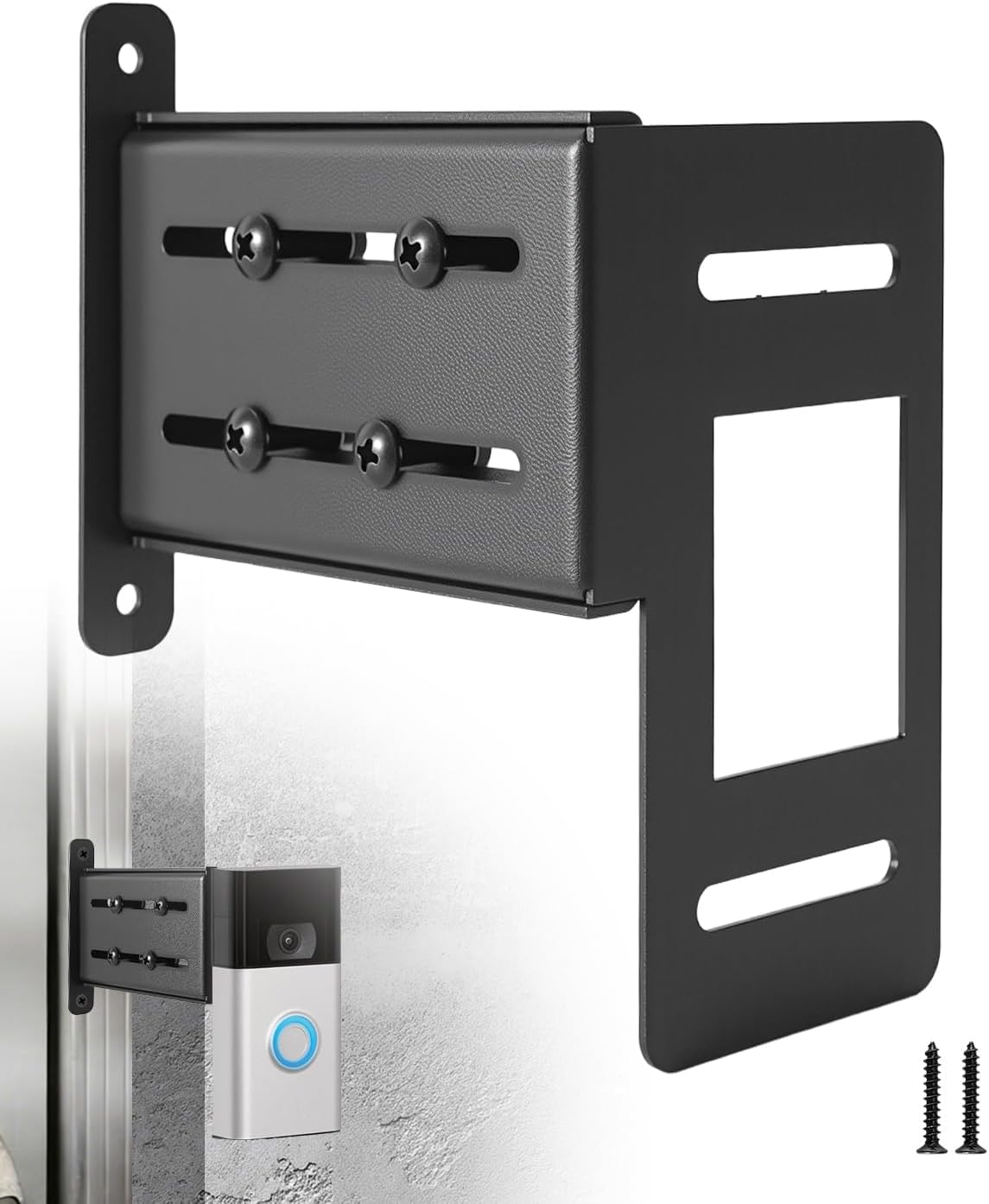 Adjustable Doorbell Extender Fits for Ring Doorbell 2nd Gen, Stainless Steel