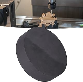 Graphite Ingot Block,95%-98% High Purity Round Graphite Plate Milling Surface Lubricating Material Supplies(D120 T30mm)