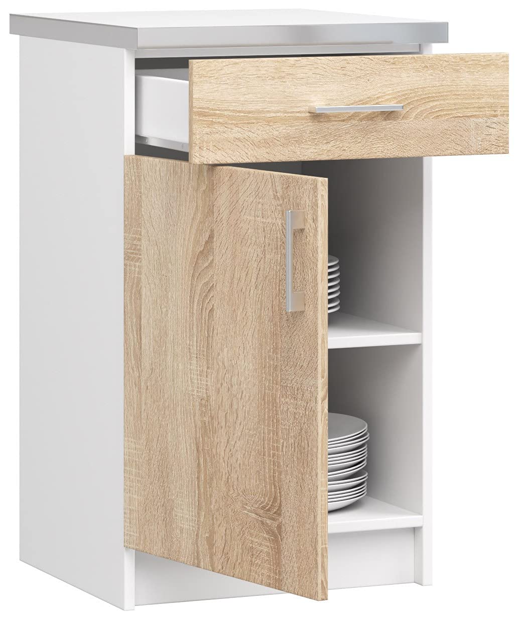 AKORD Mobile da cucina Lima | Mobile cucina con piano di lavoro 82x50 cm | Resistente | Design moderno | Per cucine grandi e piccole | Facile da pulire | Abbinabile ad altri mobili della gamma