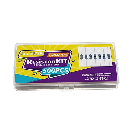 Miniatura 6 de 50 valores 14W 0 Ohm-10M Ohm 1% de tolerancia de película metálica resistor surtido de resistencias fijas comunes de 14 vatios