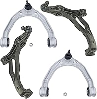 Vista 125 de Detroit Axle - Kit de brazos de control delanteros de 4 piezas para Ford Mustang Base GT 05-10 2005 2006 2007 2008 2009 2010, 2 brazos de control