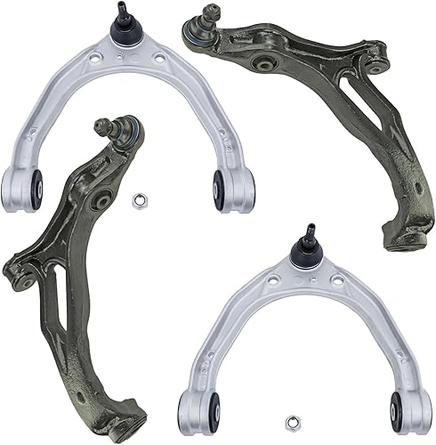 Miniatura 125 de Detroit Axle - Kit de brazos de control delanteros de 4 piezas para Nissan Cube 2009-2014, Nissan Versa 2007-2012 2 brazos de control inferiores con