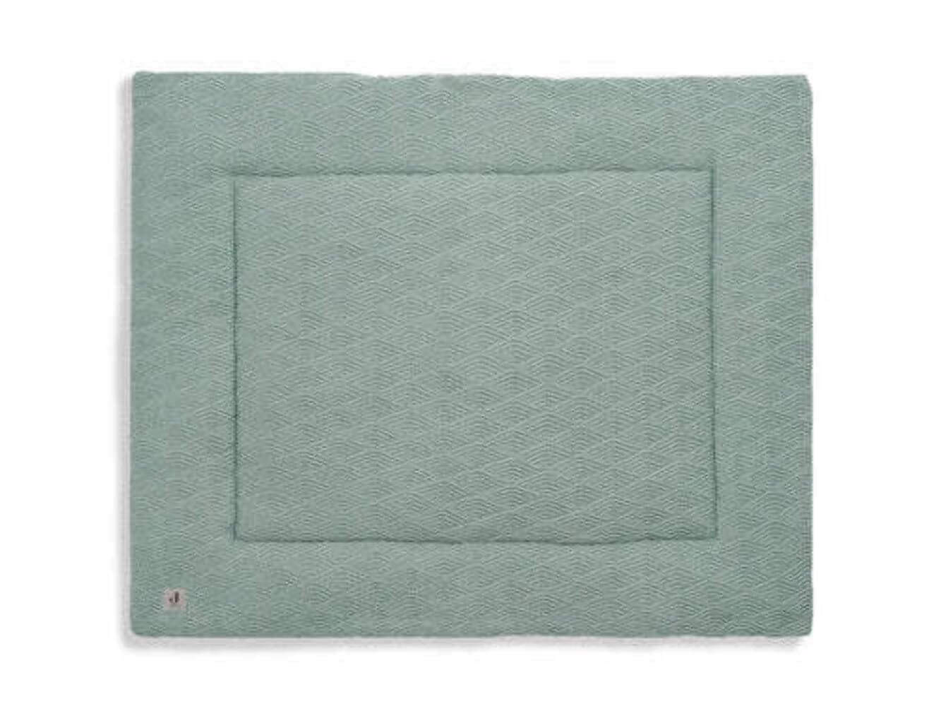 Jollein Krabbeldecke Laufgittereinlage 80x100 cm River knit ash green
