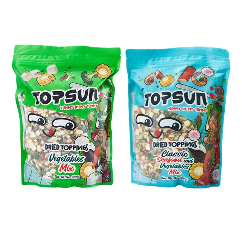 Ramen Toppings Bundle – Seafood Mix & Vegetable Mix (2-Pack) | Enhanced with Goji Berries for Rich Flavor image 5