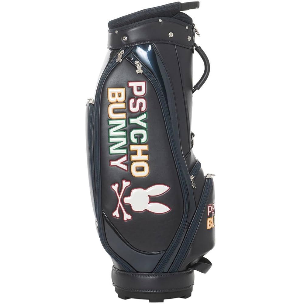 PSYCHO BUNNY キャディバッグ 黒・赤・金　サブバック PSYCHO BUNNY キャディバッグ 黒・赤・金 サブバック Psycho