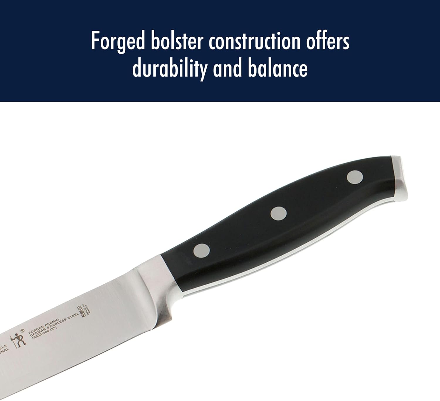 HENCKELS Forged Premio 3-inch Paring Knife, Black/Stainless Steel - Image 6