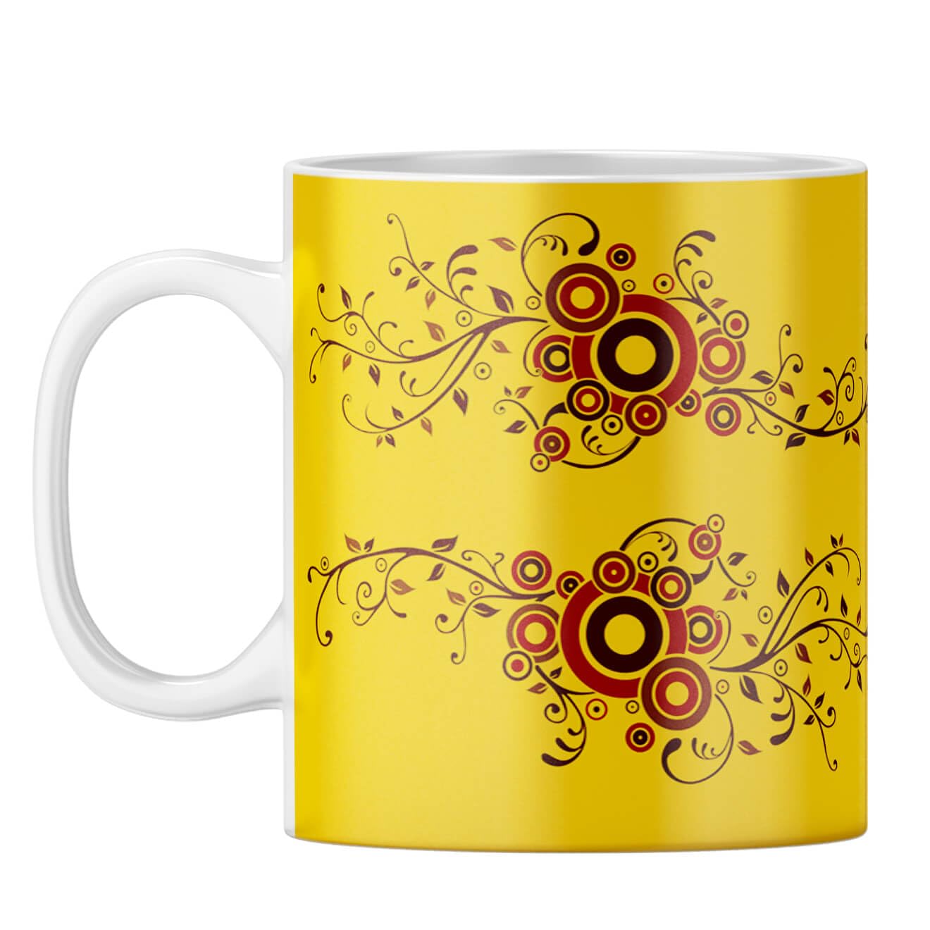 YuBingo Cool Traditional Designer Printed - Ceramic Coffee Mug, Tea Cup, Home Gifts (White Coffee Mug, Tea Cup, 320ML)