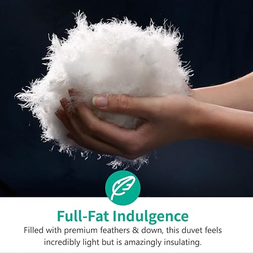 Miniatura 5 de APSMILE Hotel Collection - Edredón de fibras de plumas de plumón, relleno de edredón California King, ultra suave y esponjoso para todas las