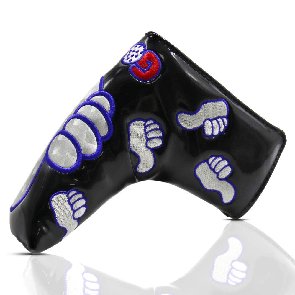 Thumb Design Golf Putter Headcover for Scotty Cameron Taylormade Ping Titleist Odyssey Blade (Black)