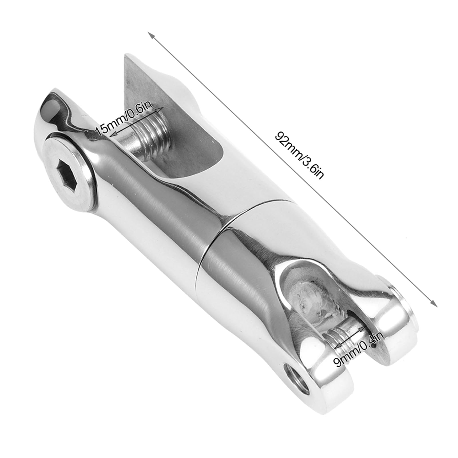 Conector Giratorio de Ancla de Acero Inoxidable Accesorio Marítimo para Compatible con Cadena de 6‑8mm
