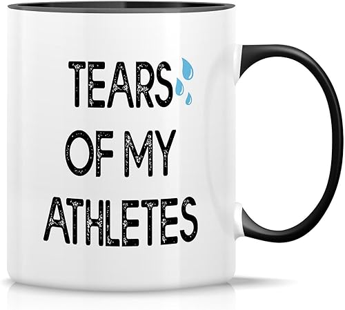 Retreez Taza divertida  Tears of My Athletes Athletic Sport Coach Trainer - Tazas de café de cerámica de 11 onzas  Divertidos, sarcásticos,