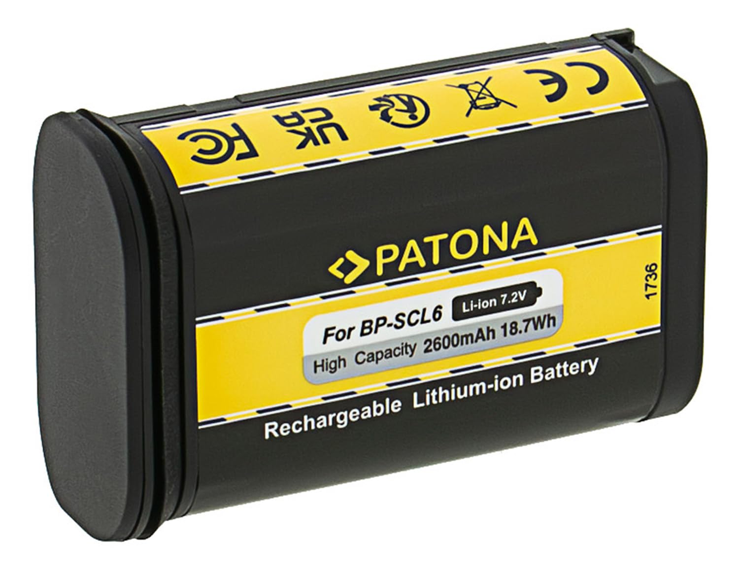 PATONA 2 Baterías Premium para Leica Q2 Q3 SL2 SL2S, 2600 mAh | Pack doble de baterías de 18,7 Wh, recambio compatible para tus cámaras Leica, energía para sesiones largas