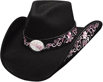 BULLHIDE HAT WESTERN FASHION FELT PLATINUM COLLECTION ROCKIN TO THE BEAT