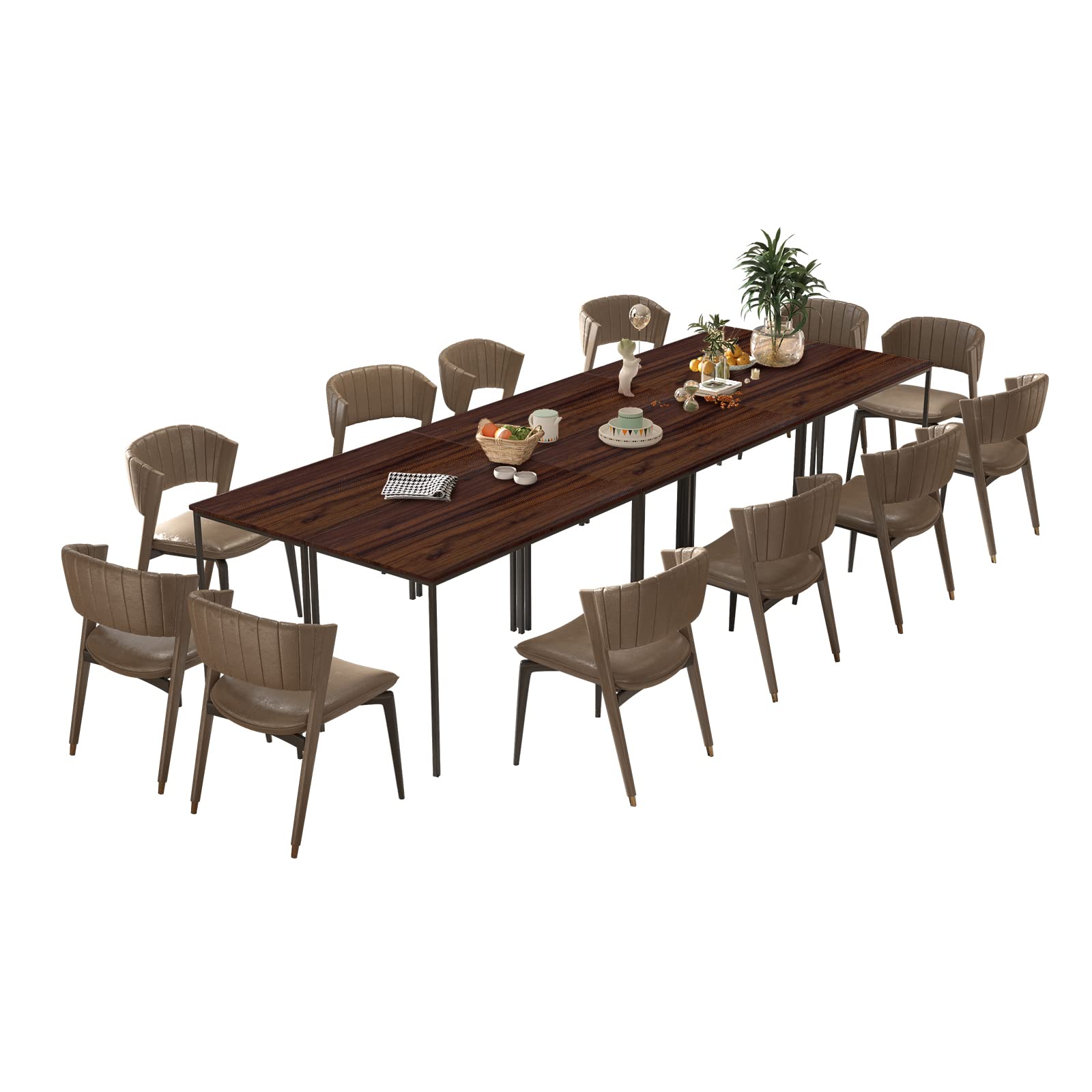 Amazon｜Bonzy Home ダイニングテーブル 12フィート ダイニング