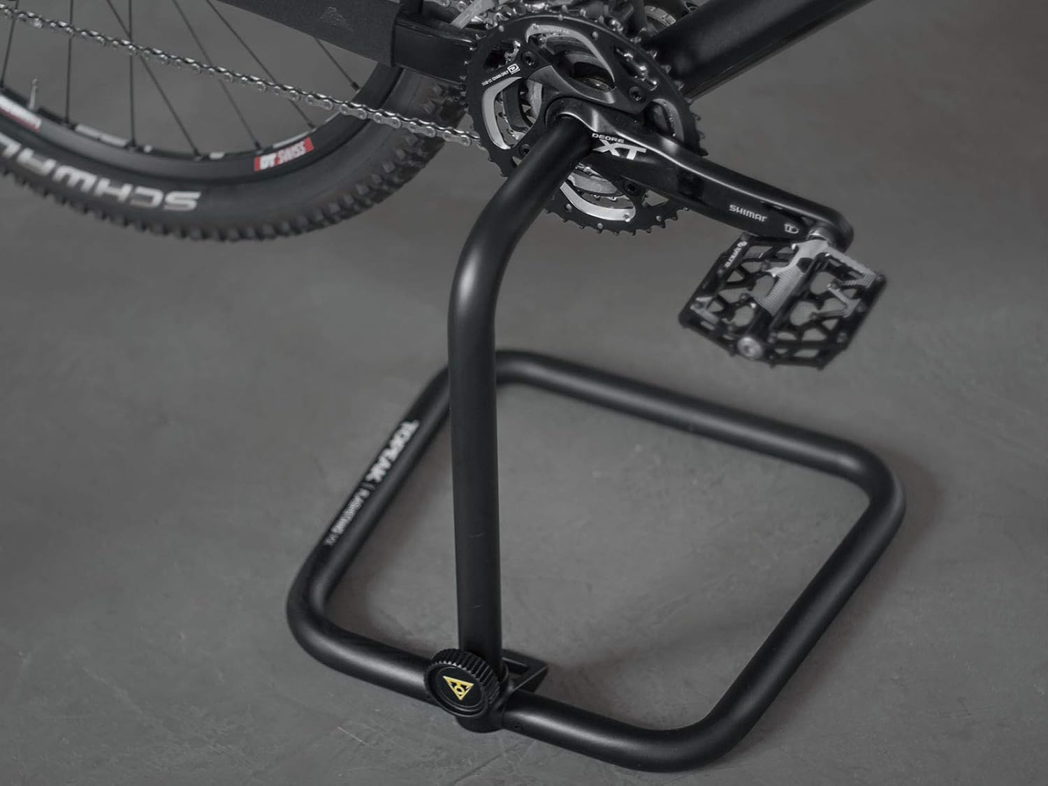 Topeak FlashStand MX Portable Bike Stand – Compact Foldable Tune-Up Stand for Hollow Spindle Cranksets, Ideal for Washing, Maintenance, Display, Storage, and Travel Use for Road, MTB, or Hybrid Bikes
