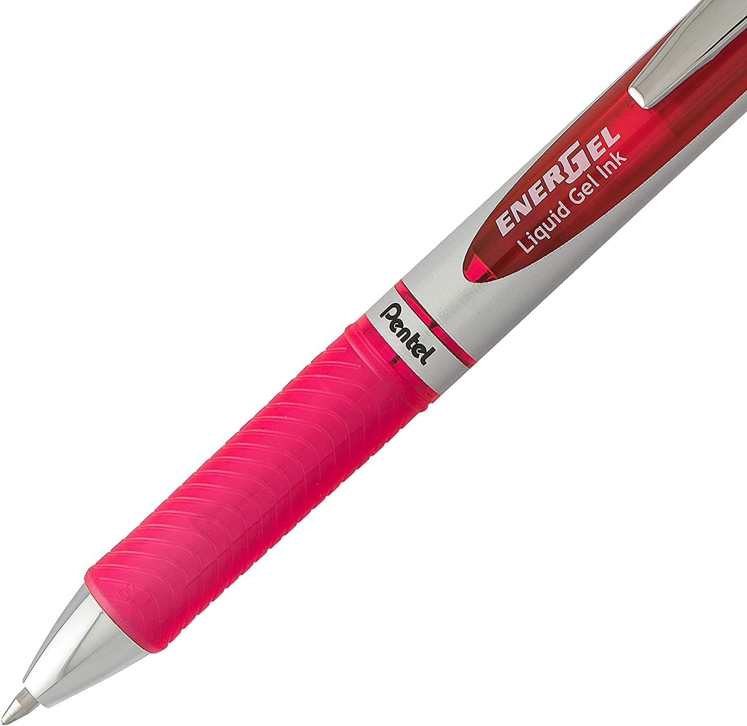 Pentel Energel 0.7 mm Liquid Gel Ink Pens - Pink Ink - Pack of 10 Deluxe RTX Pens with 3 Pink Refills