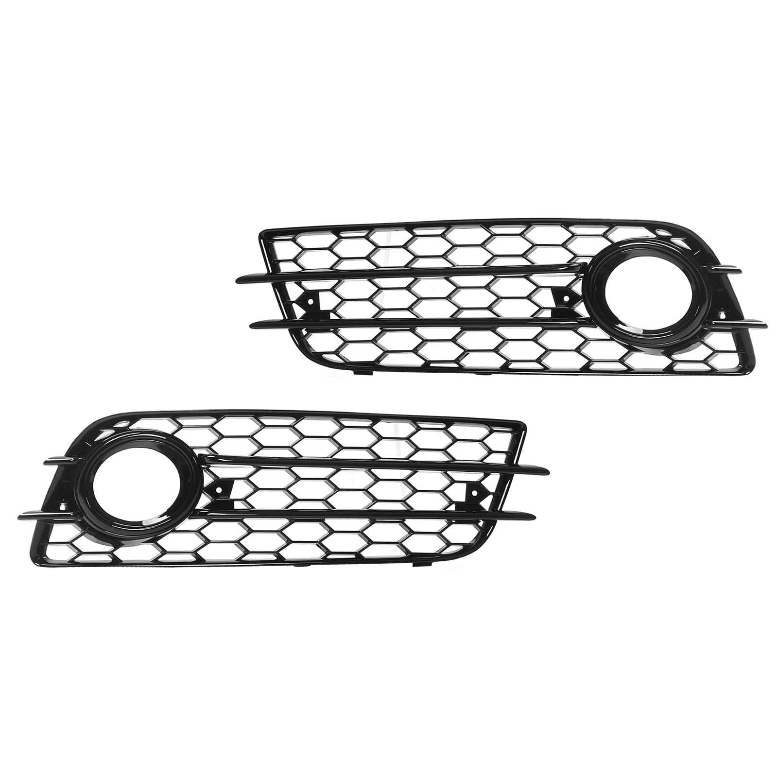Dioche Garniture de Couverture de Calandre de Phare Antibrouillard de Pare-chocs pour B8 S4 2008-2012 | OE 8K0807681C01C | ABS | Finition Mate élégante | Installation Facile