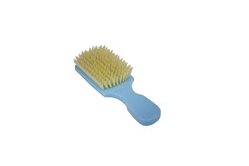 Bass Brushes | The Wave Brush | Mens Groom & Condition Hair Brush | Premium Natural Bristle SOFT |High Polish Acrylic Handle | Classic Club Style | Sky Blue Finish | Model 153FS - SKB