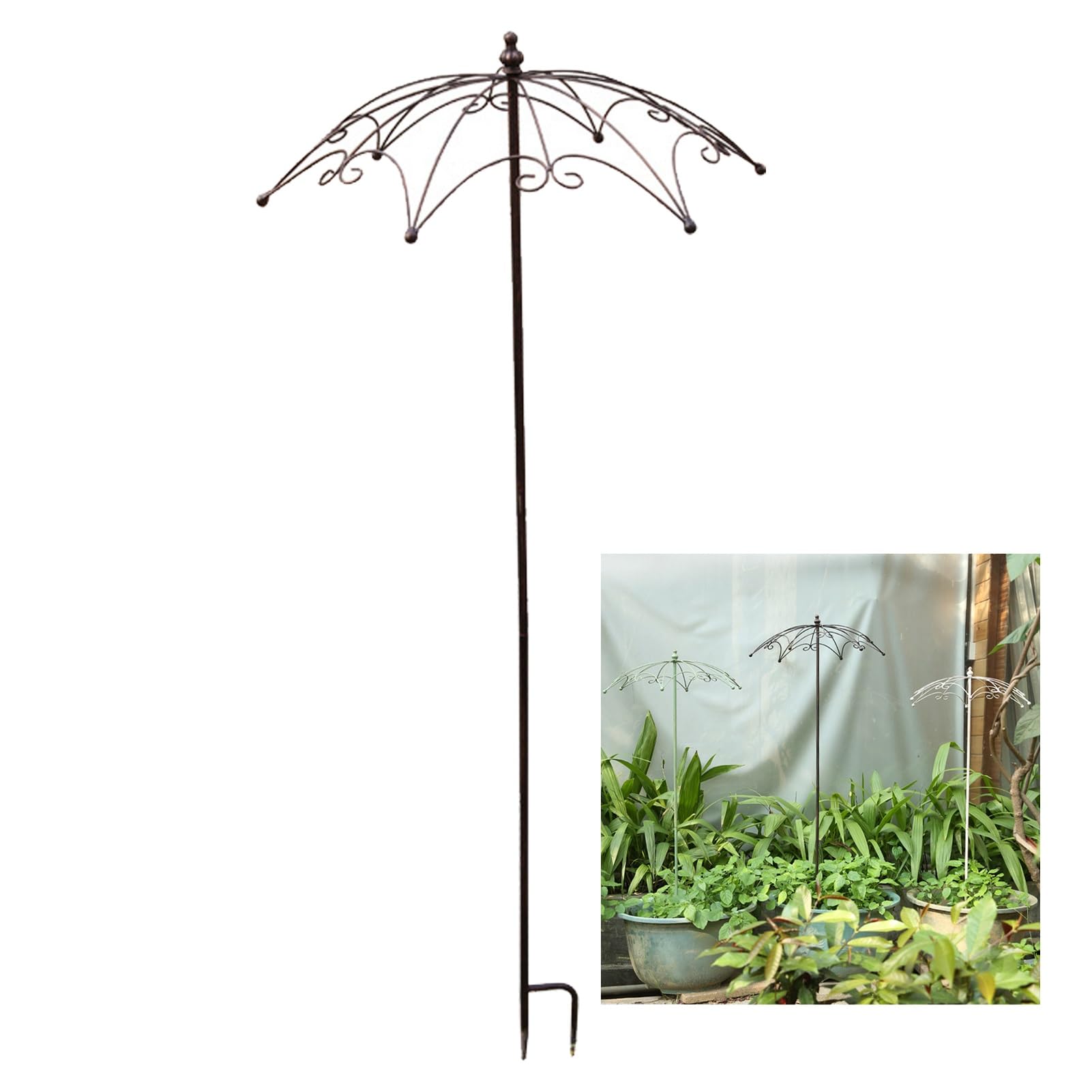 Metalowa Kratka Ogrodowa Do Roślin Pnących, Solidna Rama Podtrzymująca Wisterię Z Wiekowym Wykonaniem, Idealna Do Podtrzymywania Róż I Pomidorów,Copper-50 x 123cm