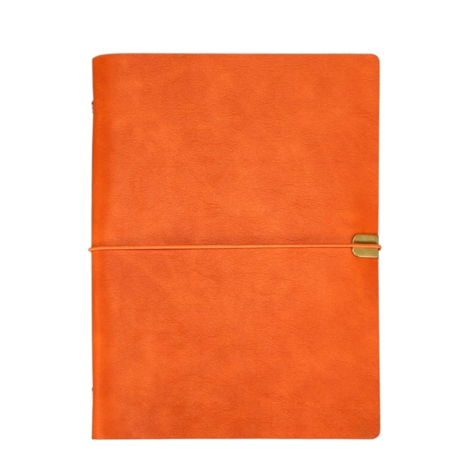 Notitzbuch A5-Notizbuch Mit Ringband, Einfaches Tagebuch for Lernen Journal Notizen(Orange)