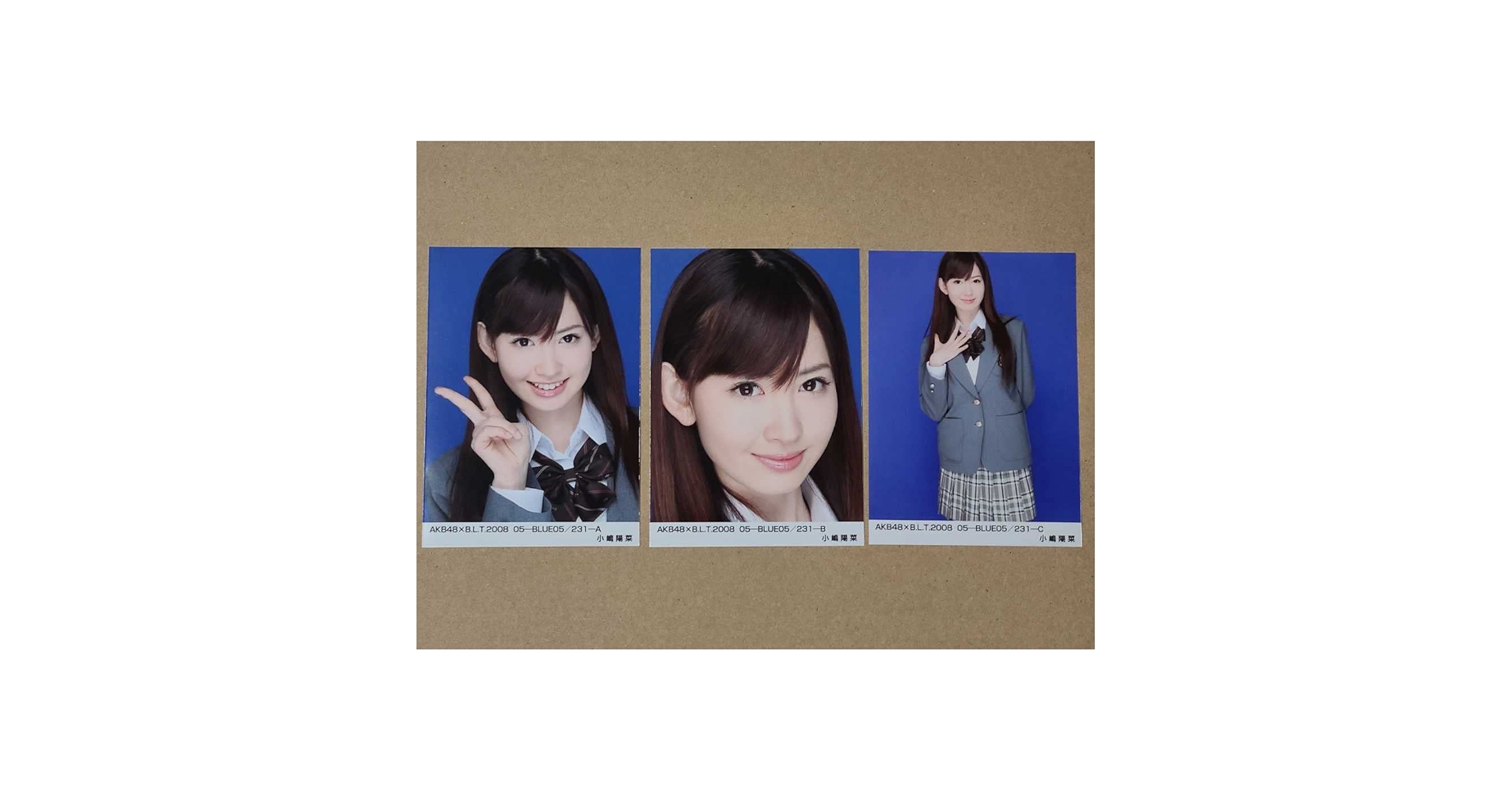 Amazon.co.jp: 3種コンプ小嶋陽菜 AKB48×BLT 購入特典生写真