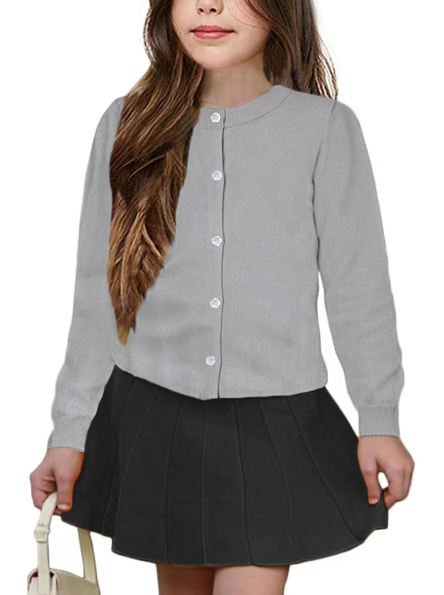 Beige PETITE FILLE Cardigan bébé fille à col rond 3126063