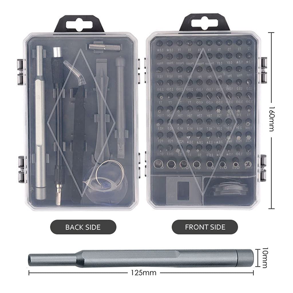 Juego de Destornilladores 115 en 1, Juego de Herramientas de reparación de precisión, Juego de Puntas de Destornillador Hexagonal Torx magnéticas para Reparar Herramientas manuales de PC