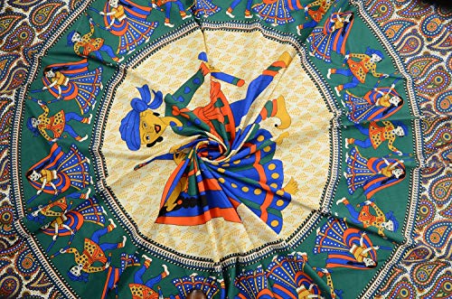 Image of Cotton Bedsheet for Single Bed Cotton 144tc Sanganeri Print Single Bedsheet with 1 Pillow Cover, 144 TC, Multicolour