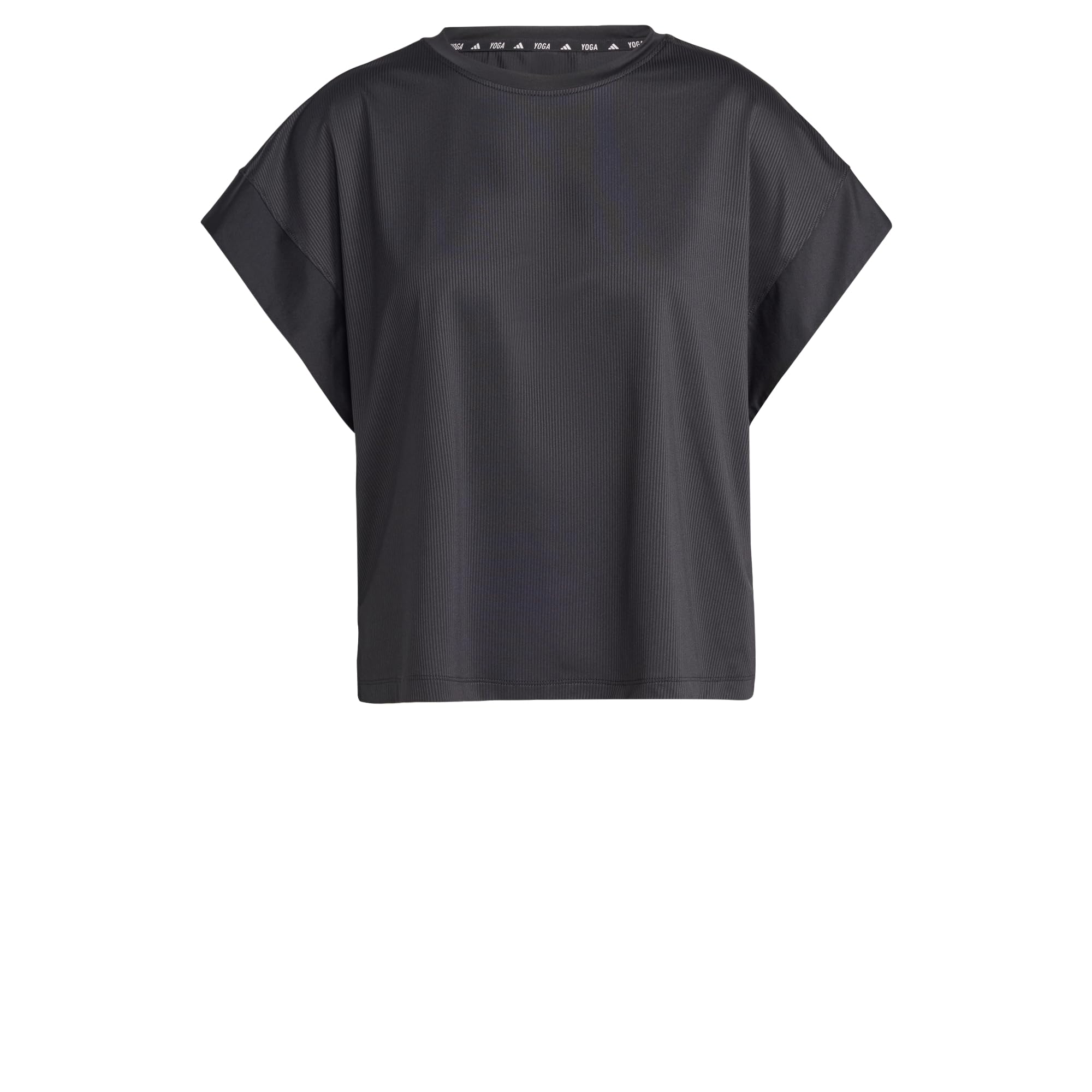 adidas Women's Studio Tee, Black/Grey Six, XS