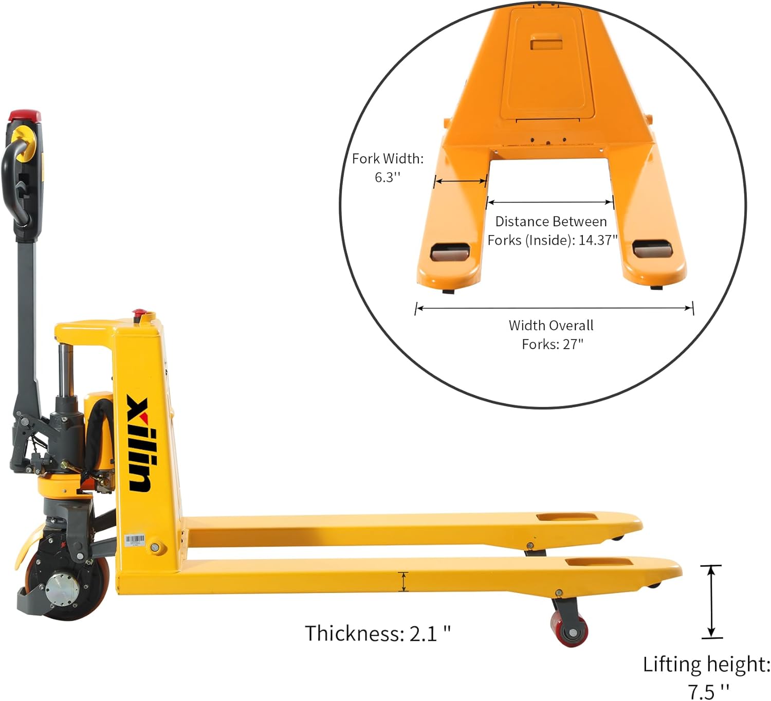 Xilin Pallet Jack Fork Dimensions