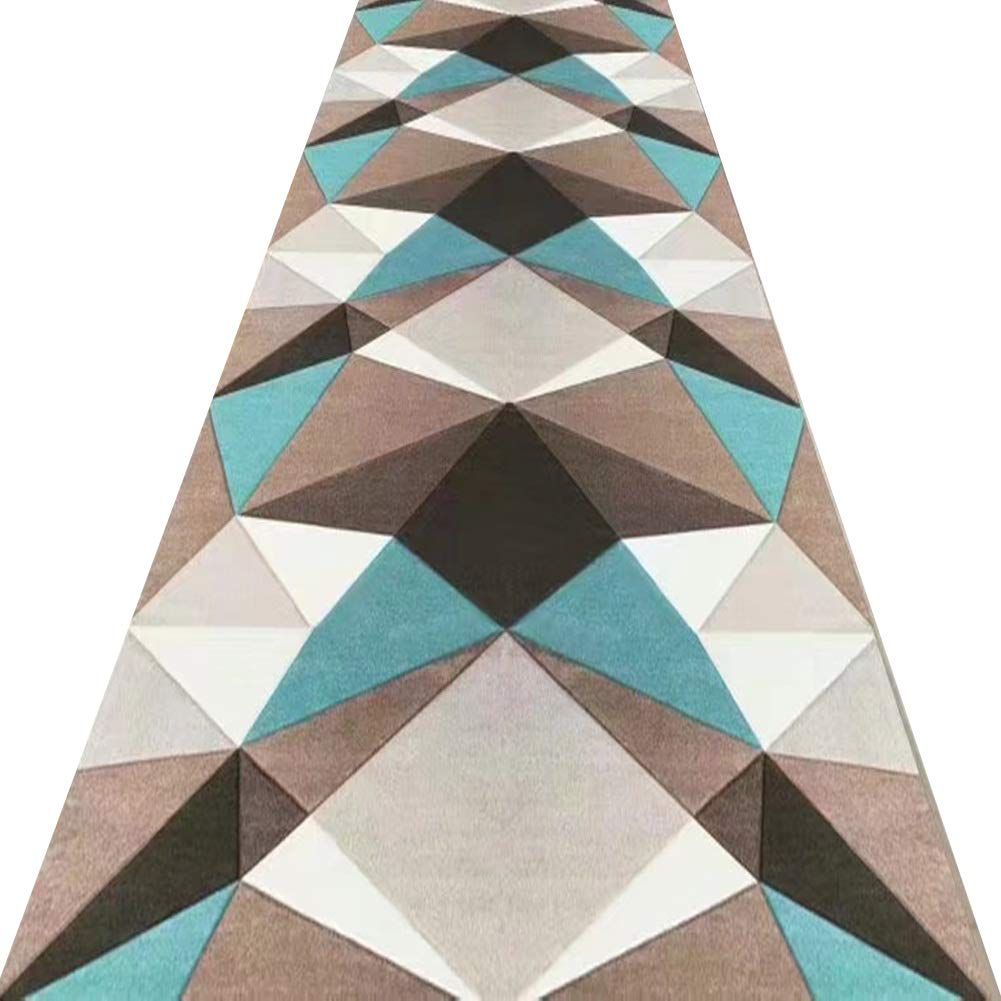 Tapis de couloir pour hall d'entrée avec motifs géométriques modernes
