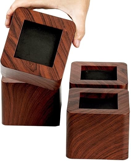 Nisorpa 4 Pack Bed Risers 3 Inch Heavy Duty Elephant Feet Chair Raiser Furniture Risers Lift Sofa Table Chairs Leg Risers Storage Wood Color Amazon Co Uk Home Kitchen