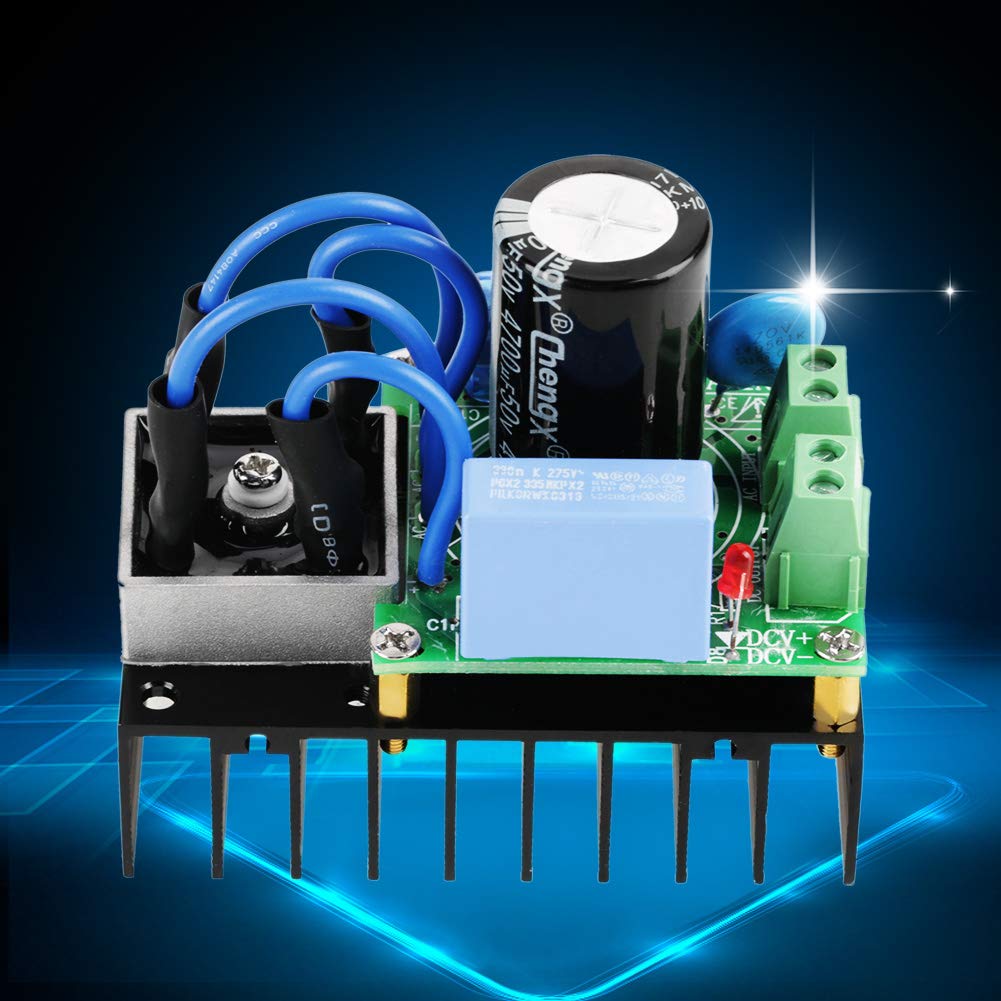 Modulo Raddrizzatore AC a DC 5-34V a 7-50V con Protezione per Alimentatori e Circuiti Elettronici, Corrente di Uscita 10A